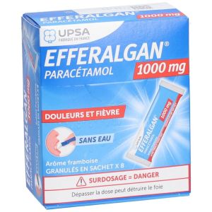 Efferalgan Framboise 1000 mg Granulés x8