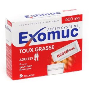 Exomuc 600 mg Poudre Orale Sachets x6