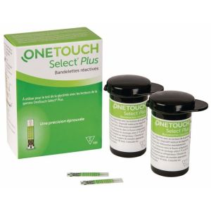 OneTouch Select Plus Bandelettes Flacon 50 x2