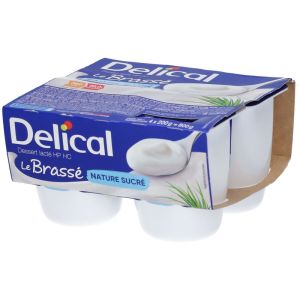 Delical Brassé Lacté HP HC Nature Sucré 4 x 200 g