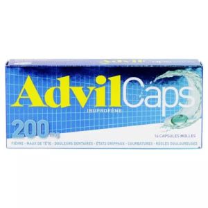 Advilcaps 200 mg Capsules Molles x16