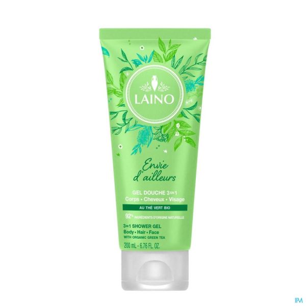 Laino Gel Douche 3 en 1 Thé Vert Tube 200 ml