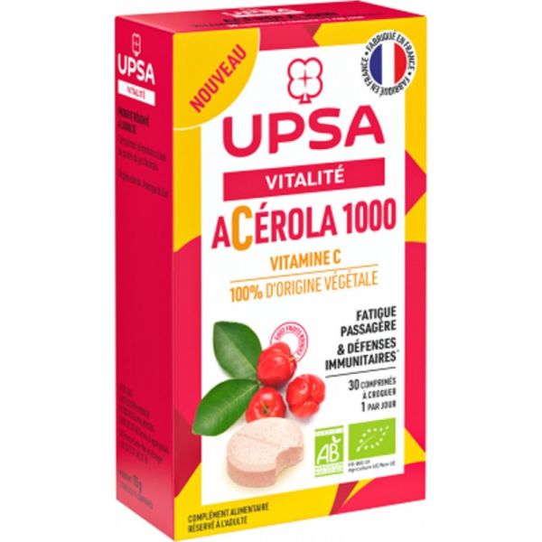 UPSA Acérola 1000 Bio Comprimés x30