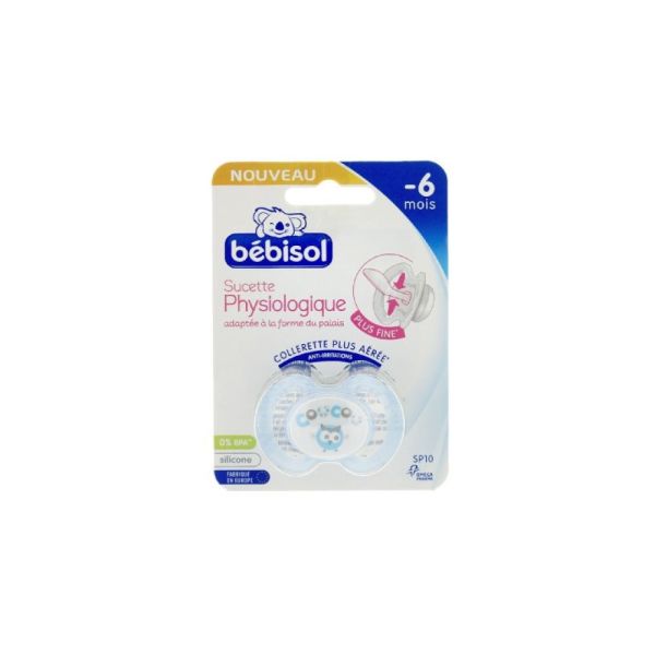 Bébisol Sucette Slimline Physio Silicone SP10 Taille 1