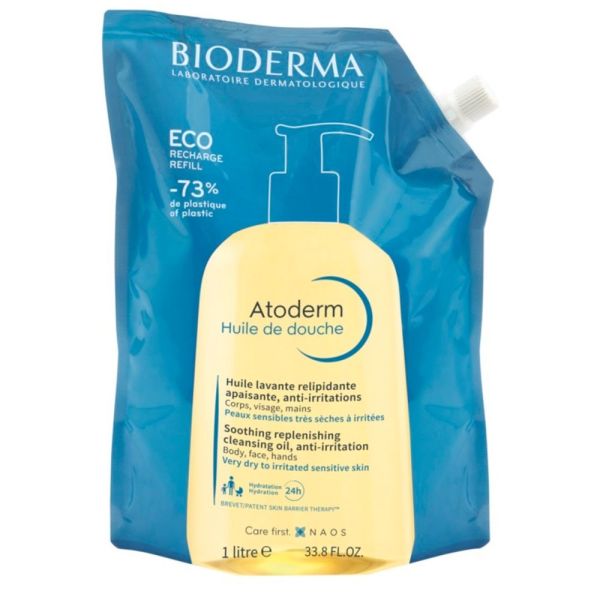 Bioderma Atoderm Huile de Douche Ultra-Nourrissante 1 Litre