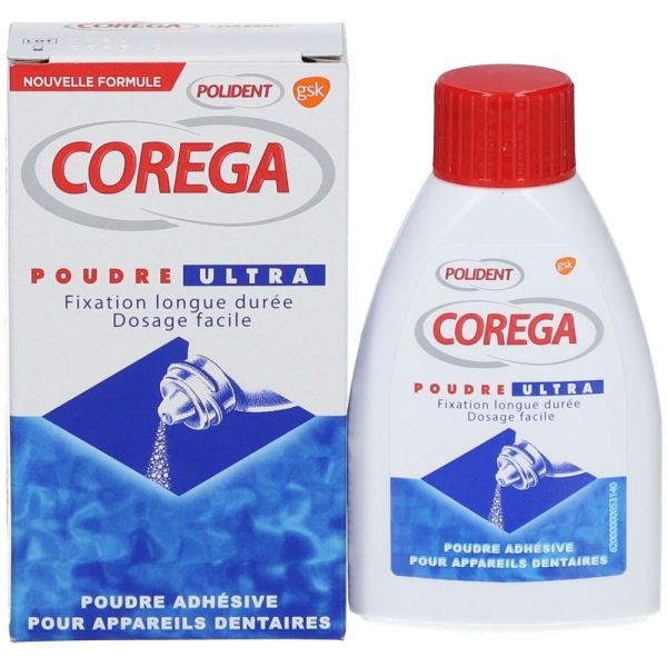 Corega Ultra Poudre Adhesive Appareil 40 g