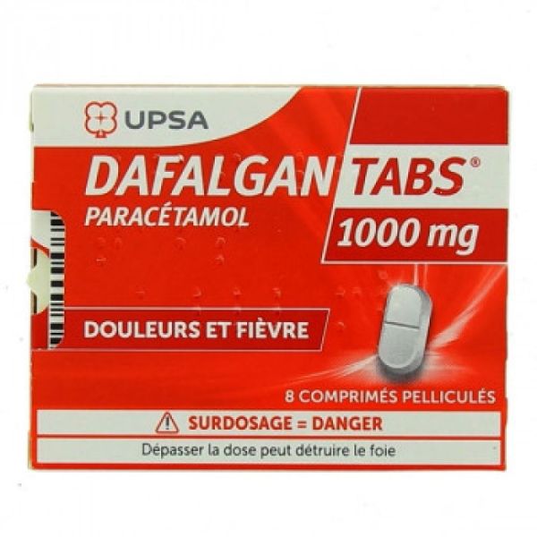 Dafalgantabs 1000 mg Comprimés x8