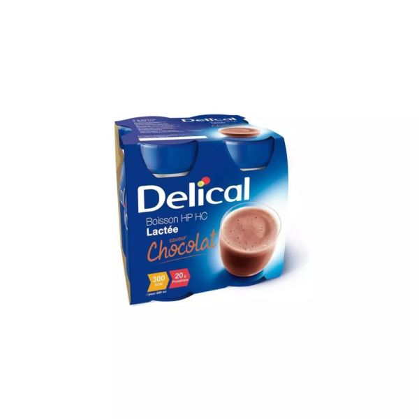 Delical Boisson Lactée Chocolat 200 ml x4