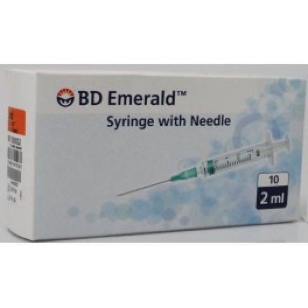 BD Emerald Seringues 2 ml 25G x10